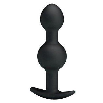 Анальний стимулятор зі зміщеним центром ваги BLACK PRETTY LOVE BI-040034, 10х2,5 див. BI-040034 фото