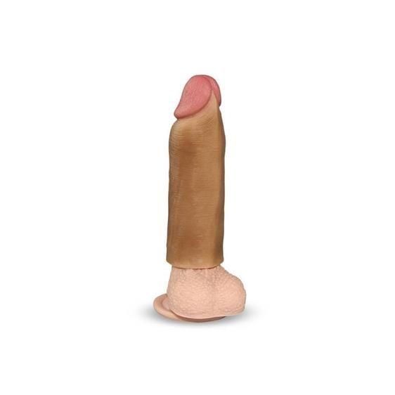 Насадка на член - Revolutionary Silicone Nature Extender Flesh, Add 1 ", 16,5х4,5 см. 6452LVTOY138 фото