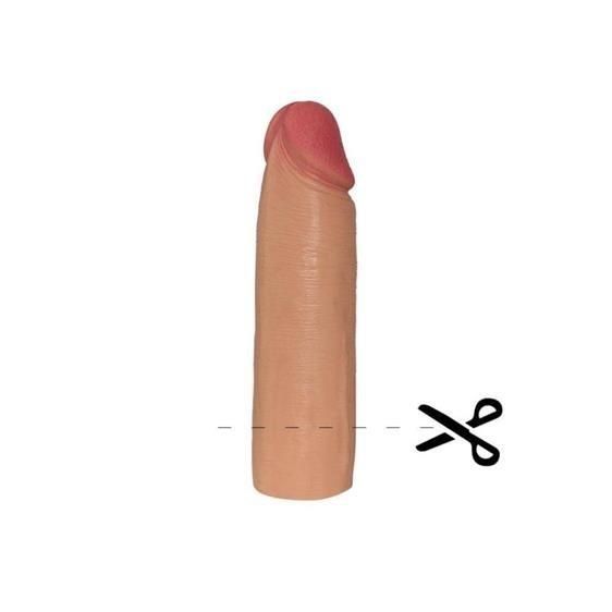 Насадка на член - Revolutionary Silicone Nature Extender Flesh, Add 1 ", 16,5х4,5 см. 6452LVTOY138 фото