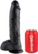 Фалоїмітатор KING COCK 10INCH COCK WITH BALLS BLACK, 25,5х5,4 см. DT44697 фото 2