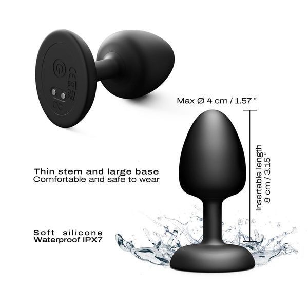 Анальна пробка з вібрацією і рухомою кулькою Dorcel GEISHA PLUG INFINITE L, 8х4 см. SX1388 фото