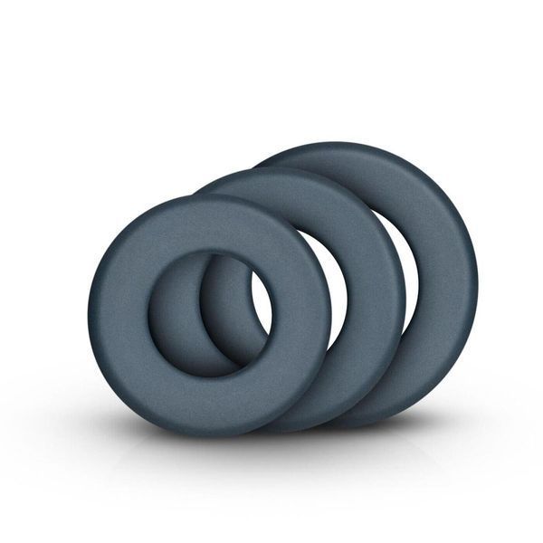 Набір ерекційних кілець Boners 3-Piece Hefty Cock Ring Set, діаметр 3,2 см, 3,8 см і 4,5 см SO8872 фото