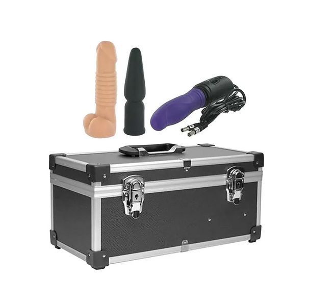 Портативная секс-машина Diva Tool Box в чемодане, с пультом и тремя насадками Vac-U-Lock, черная DIV111679 фото