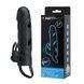 Насадка на член с вибрацией Pretty Love Vibrating Penis Sleeve Black 5,5", 14х3,3 см. BI-026216 фото 1