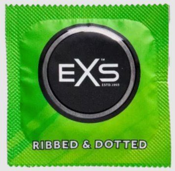 Презервативы ребристые с точками EXS ribbed&dotted, 1 шт. EXS ribbed&dotted фото