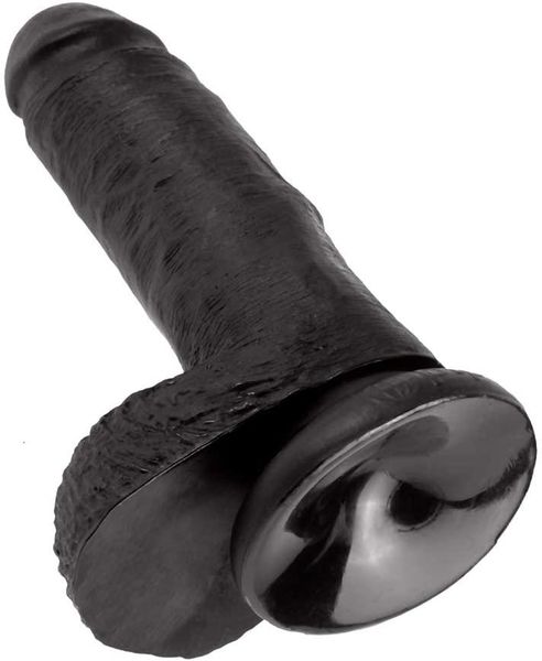 Фаллоимитатор KING COCK 7INCH COCK WITH BALLS BLACK DT44693 фото