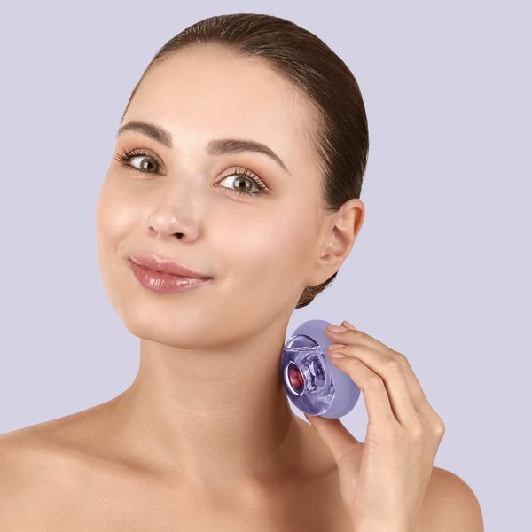 Массажер для лица и тела GESKE Sonic Cool&Warm Face and Body Massager 9в1 purple HB0281 фото