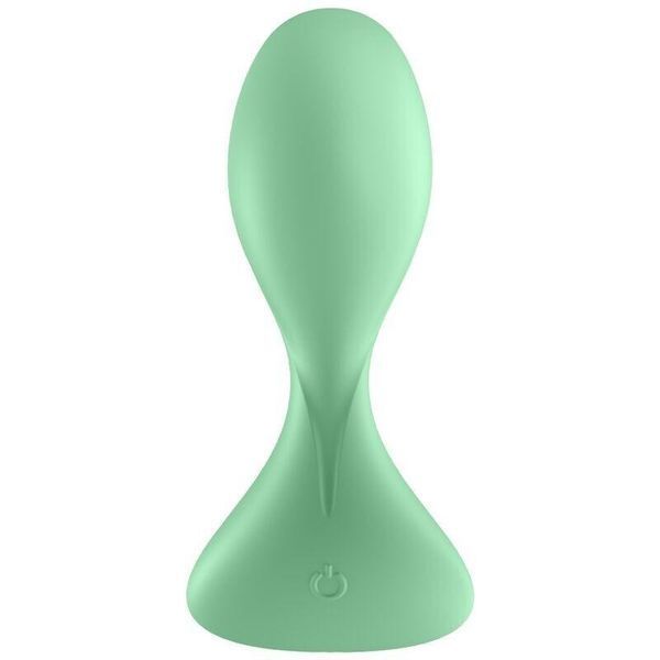 Анальная смарт-пробка с вибрацией Satisfyer Trendsetter Green, 11х3,4 см. SO6731 фото