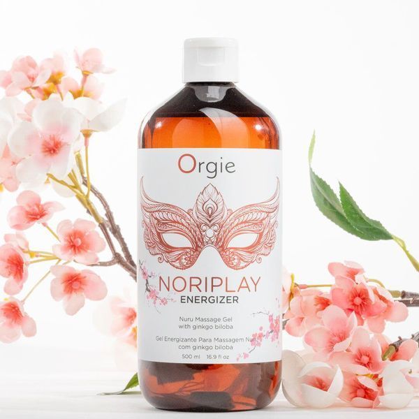Гель для NURU-масажу Orgie - Noriplay Energizer, екстракт гінкго білоба, захисне простирадло, 500 мл. 21296 фото