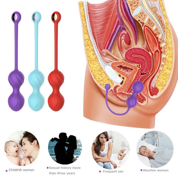 Смарт вагинальные шарики с вибрацией Kegel Love, 3,6 см 300030 фото