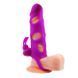Насадка на член с вибрацией Pretty Love 5,5" Vibrating Penis Sleeve Purple, 14х3,3 см. BI-026216-1 фото 3