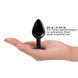 Металлическая анальная пробка с кристаллом Dorcel Diamond Plug Black, размер M, 8,3х3,4 см. SO7809 фото 4