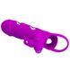 Насадка на член с вибрацией Pretty Love 5,5" Vibrating Penis Sleeve Purple, 14х3,3 см. BI-026216-1 фото 7