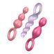 Набір анальних корків Satisfyer Plugs colored (set of 3) &mdash; Booty Call SO2324 фото 1