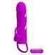 Насадка на член с вибрацией Pretty Love 5,5" Vibrating Penis Sleeve Purple, 14х3,3 см. BI-026216-1 фото 5
