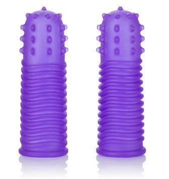 Насадки на пальцы California Exotic ntimate Play Finger Tingler Purple, 8,2х3,2 см. CE91970 фото