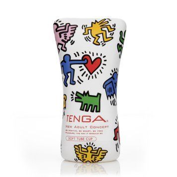Мастурбатор Tenga Keith Haring Soft Tube Cup, 16х7 см. SO1648 фото