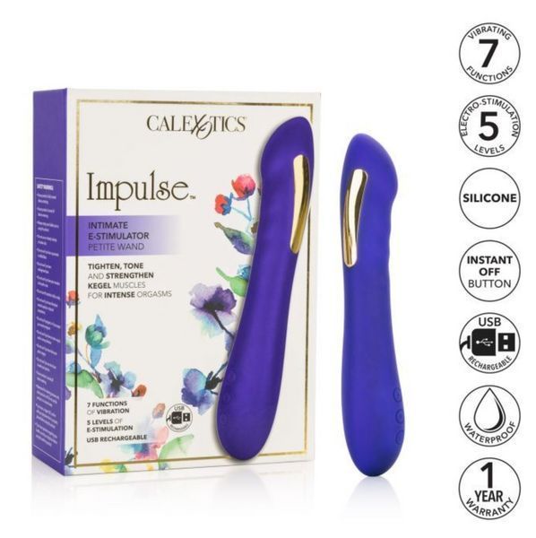 Вибратор электростимулятор Impulse Intimate E-Stimulator Petite Wand, 18,5х3,2 см. 400582 фото