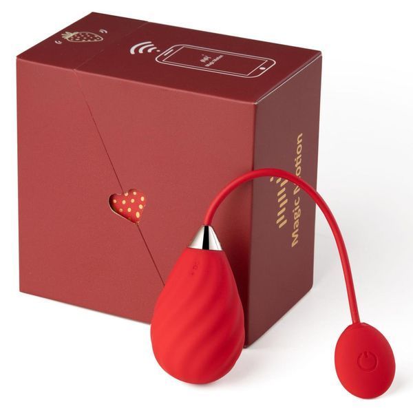 Смарт-віброяйце Magic Motion Sundae Red, 6,5х3,5 см SO4469 фото