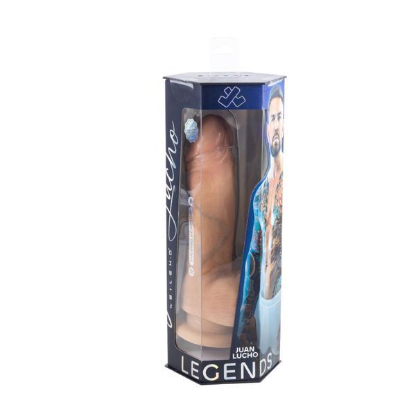 Фалоїмітатор SilexD Legends &mdash; Juan Lucho Dildo 9", двошаровий, силікон + Silexpan, 23,3х5,1 см. SX3951 фото
