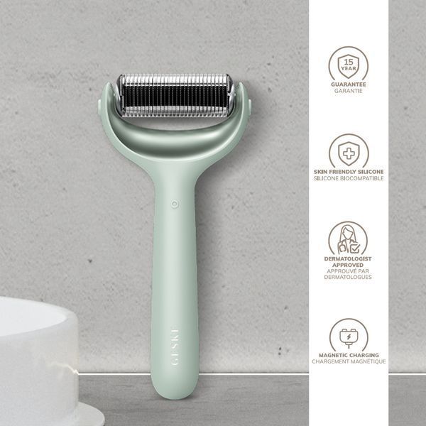 Роллер для игольчатой мезотерапии лица и тела GESKE MicroNeedle Face&Body Roller 9в1 green HB0026 фото