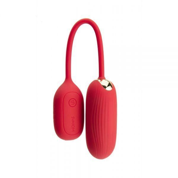 Музыкальное виброяйцо SVAKOM Muse Red с функцией управления смартфоном, 7,8х3,5 см. SO4852 фото