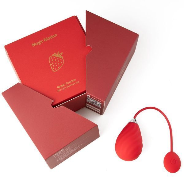 Смарт-віброяйце Magic Motion Sundae Red, 6,5х3,5 см SO4469 фото