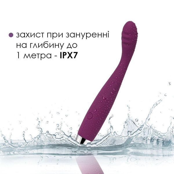 Тонкий вібратор точки G Svakom Cici Violet, 18,8х2 см. SO4843 фото
