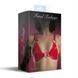 Лиф из натуральной кожи Feral Feelings - Bikini Top Red SO9422 фото 4