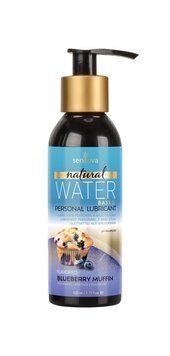 Смазка на водной основе со вкусом черничного маффина Sensuva Natural Water-Based Blueberry Muffin, 125 мл. SO4943 фото