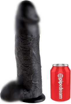 Фалоїмітатор KING COCK 12INCH COCK WITH BALLS BLACK, 31х7,5 см DT44700 фото