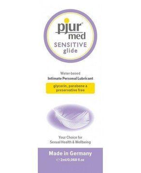 Лубрикант на водной основе для чувствительной кожи pjur MED Sensitive glide, 2 мл. 12640-01 фото