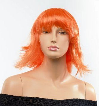 Перука каре з чубчиком Fetish Hair, помаранчевий, 25 см. 98302FH фото