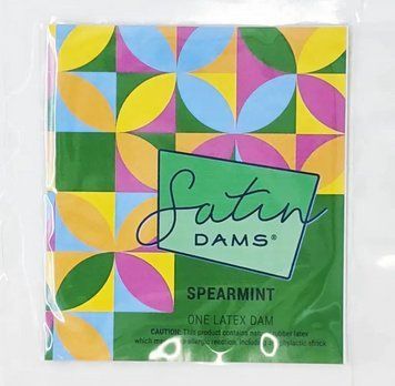 Салфетка латексная для орального секса c ароматом и вкусом мяты One Spearmint Satin Latex Dams, 1 шт. SX1259 фото