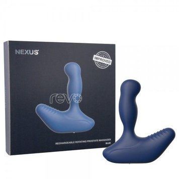 Масажер простати з вібрацією і обертанням Nexus Revo New Blue, 15х3,2 див. SO3066 фото