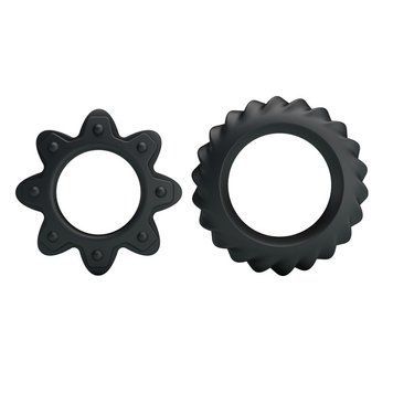 Набір ерекційних кілець Ring Flowering Black, 2 шт. 6603BI0516 фото