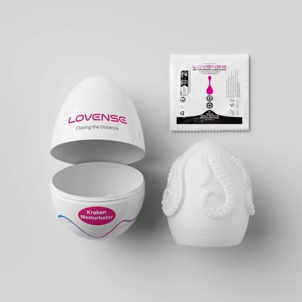 Мастурбатор-яйцо Lovense Kraken masturbator egg, текстура-сюрприз, 6,2х5,2 см. SO8979 фото