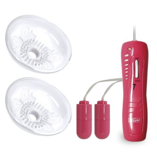 Вакуумные помпы для сосков с вибрацией Momo II Breast Enhancer 6603BI0367 фото