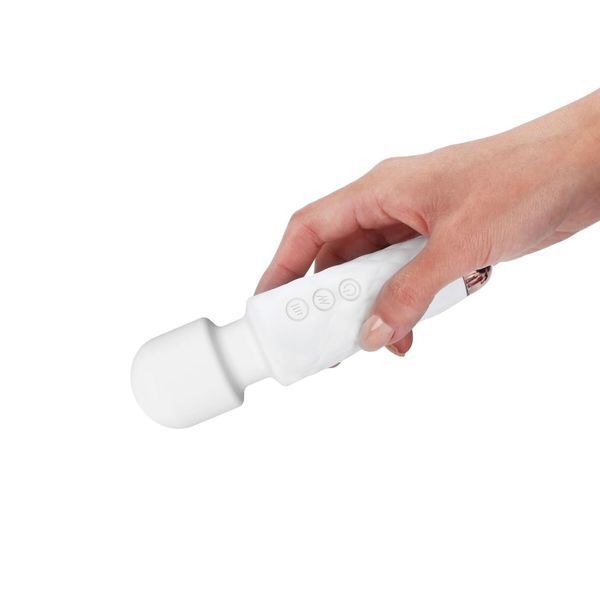 Мини-вибромассажер Dorcel Wand Mini Wanderful White, 15х3,9 см. SO7814 фото