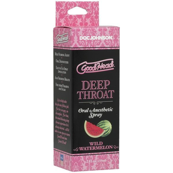 Спрей для минета со вкусом арбуза Doc Johnson GoodHead DeepThroat Spray &ndash; Watermelon, 59 мл. SO3491 фото