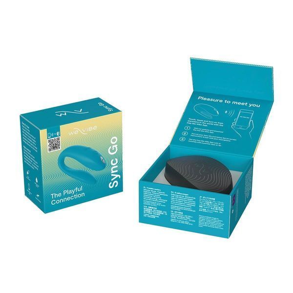 Смарт-вібратор для пар We-Vibe Sync GO Turquoise, 7,7 х3 см. SX0528 фото