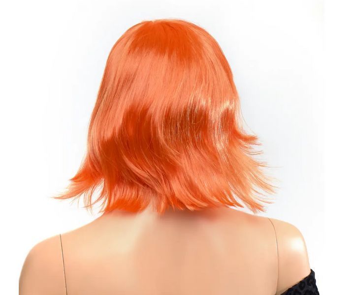 Перука каре з чубчиком Fetish Hair, помаранчевий, 25 см. 98302FH фото