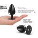 Металева анальна пробка Dorcel ONIX PLUG L, 9,5х4,1 см. SX1375 фото 3