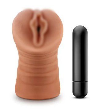Мастурбатор вагина с вибрацией M FOR MEN SOFIA MOCHA, 13,3х5 см. T331236 фото
