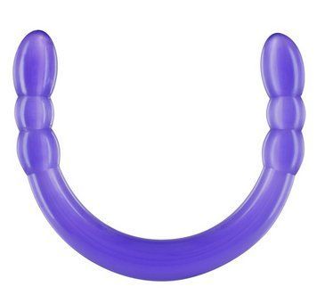 Двухсторонний фаллоимитатор Double Digger Purple от Toy Joy, 45х3,3 см. 410078 фото