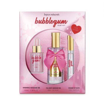 Подарунковий набір зі смаком жувальної гумки Bijoux Indiscrets Bubblegum Play Kit SO9340 фото