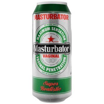Мастурбатор-вагіна Alive Heineken Vagina II у вигляді банки пива, 16х6 см. SX1392 фото