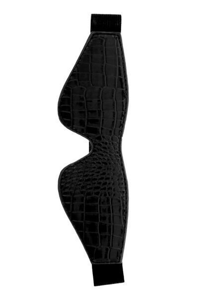 Маска на очі BLAZE LUXUARY BLINDFOLD CROCO BLACK DT21870 фото