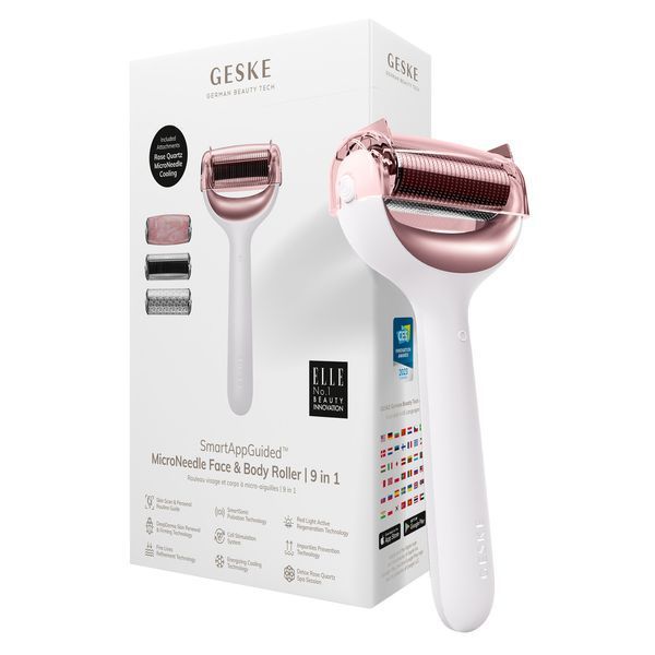 Роллер для игольчатой мезотерапии лица и тела GESKE MicroNeedle Face&Body Roller 9в1 starlight HB0209 фото