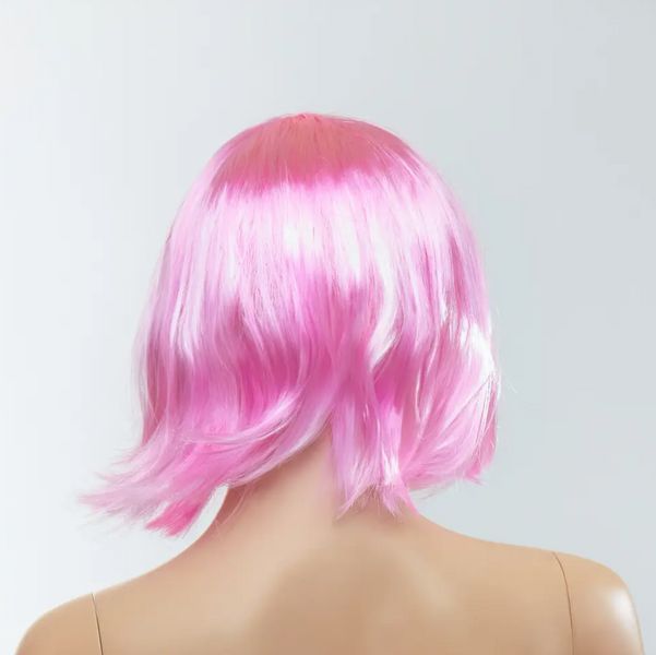 Перука каре з чубчиком Fetish Hair, рожевий, 25 см. FH98296 фото